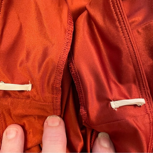 Babaton Artizia Square Neckline Rust/Orange/Copper/Long Sleeve Bodysuit-Small - Picture 11 of 11